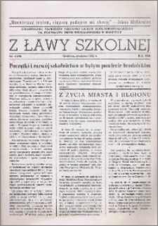 Z ławy szkolnej: Kwartalnik młodzieży szkolnej I Liceum Ogólnokształcącego im. Filomatów Ziemi Michałowskiej R. 1982, Nr. 4(29)