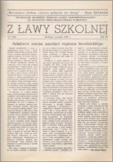Z ławy szkolnej: Kwartalnik młodzieży szkolnej I Liceum Ogólnokształcącego im. Filomatów Ziemi Michałowskiej R. 1983, Nr. 3(32)