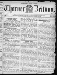 Thorner Zeitung 1868, No. 3 + Beilagenwerbung