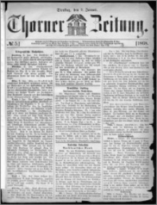 Thorner Zeitung 1868, No. 5 + Beilagenwerbung