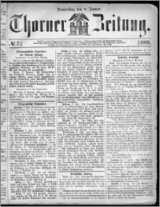 Thorner Zeitung 1868, No. 7 + Beilagenwerbung
