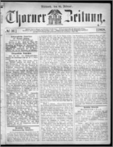Thorner Zeitung 1868, No. 36 + Beilagenwerbung
