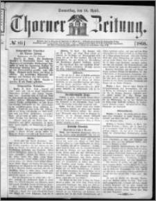Thorner Zeitung 1868, No. 89 + Beilagenwerbung