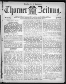 Thorner Zeitung 1868, No. 204 + Beilagenwerbung