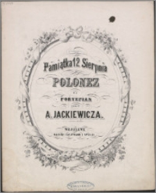 Pamiątka 12 sierpnia : polonez na fortepian