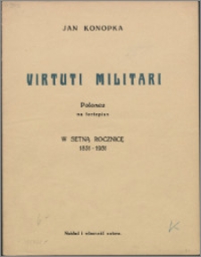 Virtuti Militari : polonez na fortepian : w setną rocznicę 1831-1931