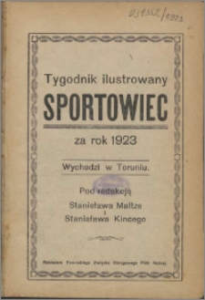 Sportowiec 1923, R. 1 nr 1