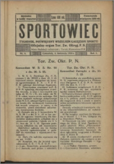 Sportowiec 1923, R. 1 nr 6