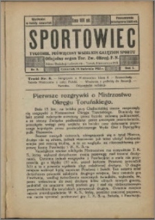 Sportowiec 1923, R. 1 nr 8