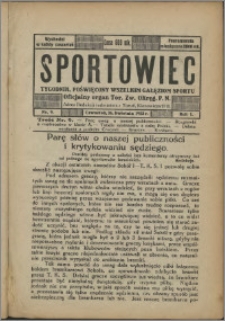 Sportowiec 1923, R. 1 nr 9