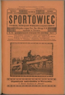 Sportowiec 1923, R. 1 nr 38