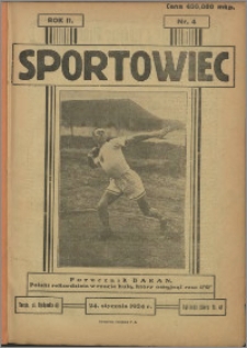 Sportowiec 1924, R. 2 nr 4