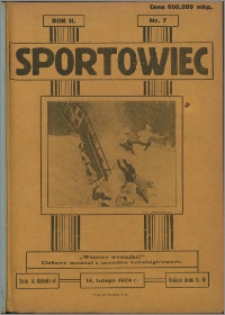 Sportowiec 1924, R. 2 nr 7