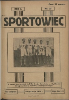 Sportowiec 1924, R. 2 nr 23