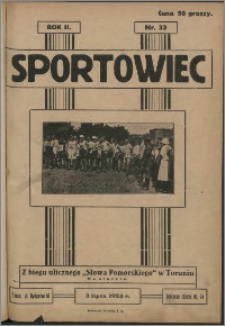Sportowiec 1924, R. 2 nr 33