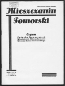 Mieszczanin Pomorski 1931, R. 2, nr 5