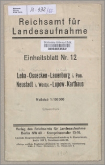 Leba-Ossecken-Lauenburg i. Pom.-Neustadt i. Westpr.-Lupow-Karthaus