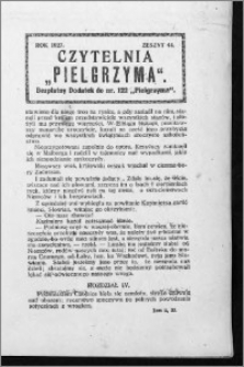 Czytelnia Pielgrzyma, R. 59 (1927), z. 44