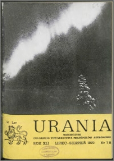 Urania 1970, R. 41 nr 7/8
