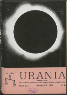 Urania 1970, R. 41 nr 9