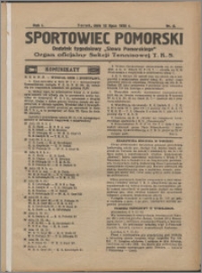 Sportowiec Pomorski 1925, R. 1 nr 6
