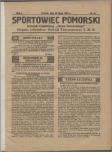 Sportowiec Pomorski 1925, R. 1 nr 8