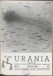 Urania 1985, R. 56 nr 9