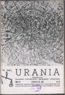 Urania 1985, R. 56 nr 12