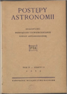 Postępy Astronomii 1954, T. 2 z. 2