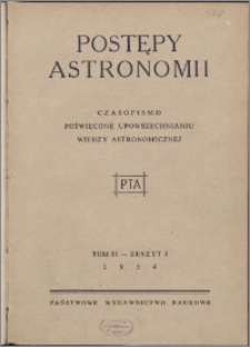 Postępy Astronomii 1954, T. 2 z. 4