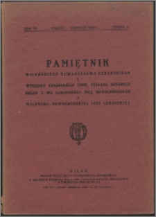 Pamiętnik Wileńskiego Towarzystwa Lekarskiego 1930, R. 6 z. 2