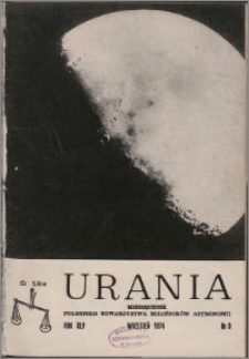 Urania 1974, R. 45 nr 9