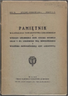Pamiętnik Wileńskiego Towarzystwa Lekarskiego 1935, R. 11 z. 1/2