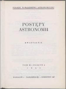 Postępy Astronomii 1963, T. 11 z. 4
