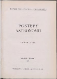 Postępy Astronomii 1965, T. 13 z. 3
