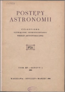 Postępy Astronomii 1966, T. 14 z. 1