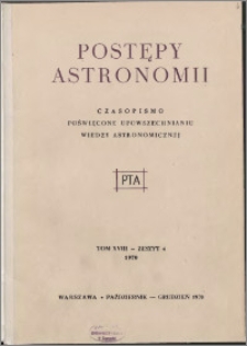 Postępy Astronomii 1970, T. 18 z. 4