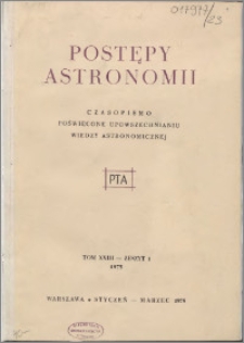 Postępy Astronomii 1975, T. 23 z. 1