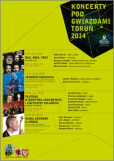Koncerty Pod Gwiazdami : Toruń 2014 : [ulotka]