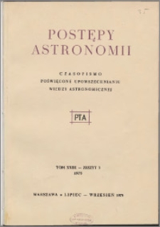 Postępy Astronomii 1975, T. 23 z. 3