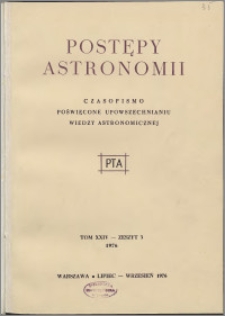 Postępy Astronomii 1976, T. 24 z. 3