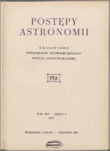 Postępy Astronomii 1977, T. 25 z. 3