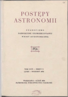Postępy Astronomii 1978, T. 26 z. 3