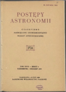 Postępy Astronomii 1979, T. 27 z. 4