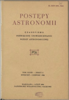 Postępy Astronomii 1980, T. 28 z. 2