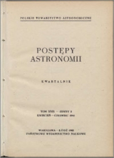 Postępy Astronomii 1981, T. 29 z. 2