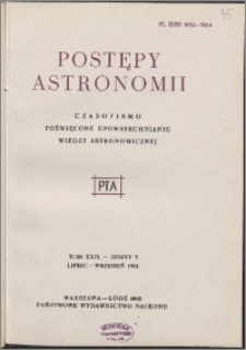 Postępy Astronomii 1981, T. 29 z. 3