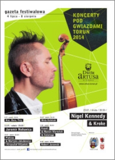 Koncerty pod Gwiazdami, Toruń 2014 : gazeta festiwalowa : 4 lipca – 8 sierpnia