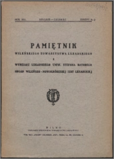 Pamiętnik Wileńskiego Towarzystwa Lekarskiego 1937, R. 13 z. 1/2