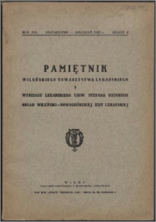 Pamiętnik Wileńskiego Towarzystwa Lekarskiego 1937, R. 13 z. 4